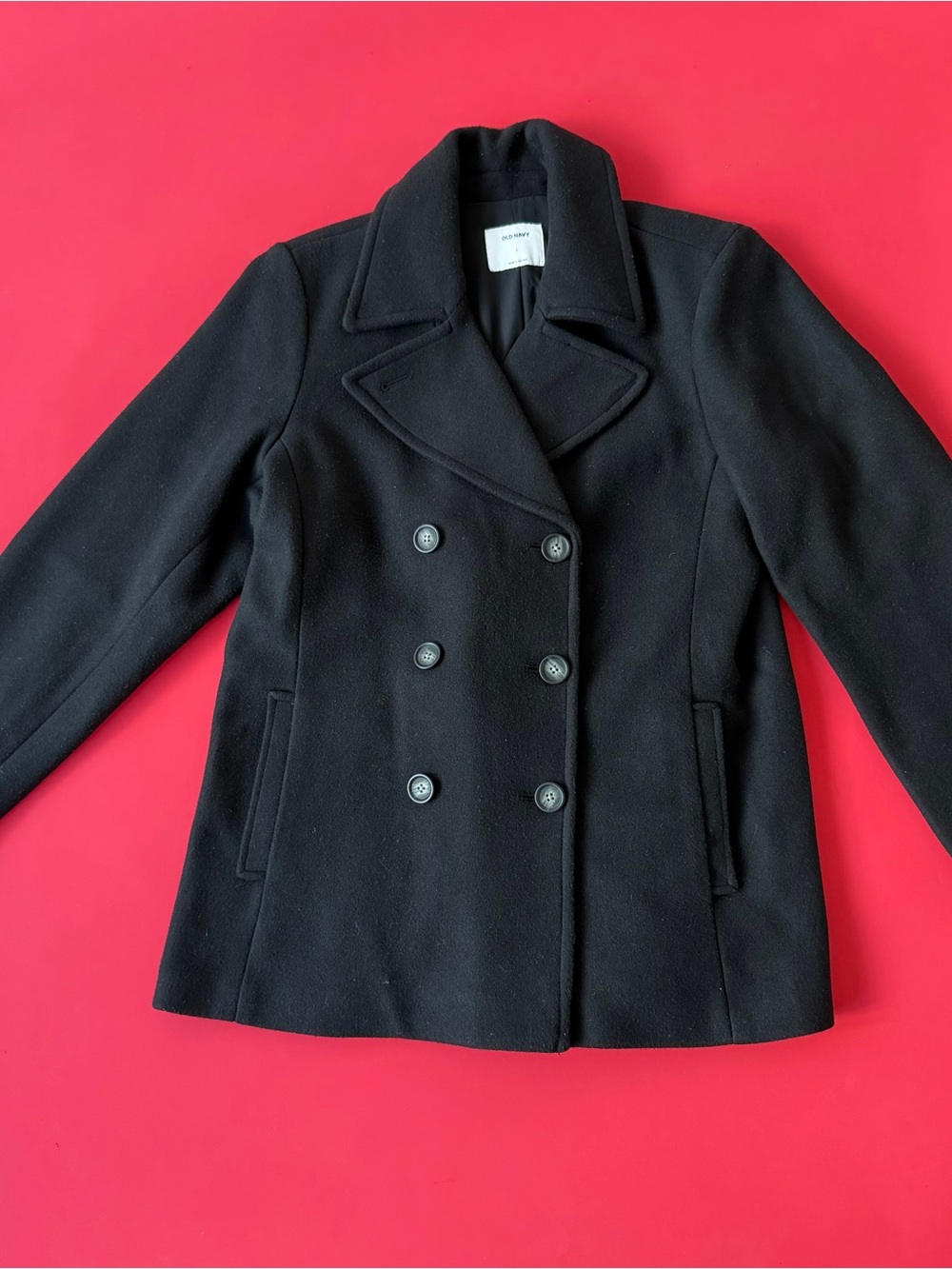 Old Navy Black Peacoat